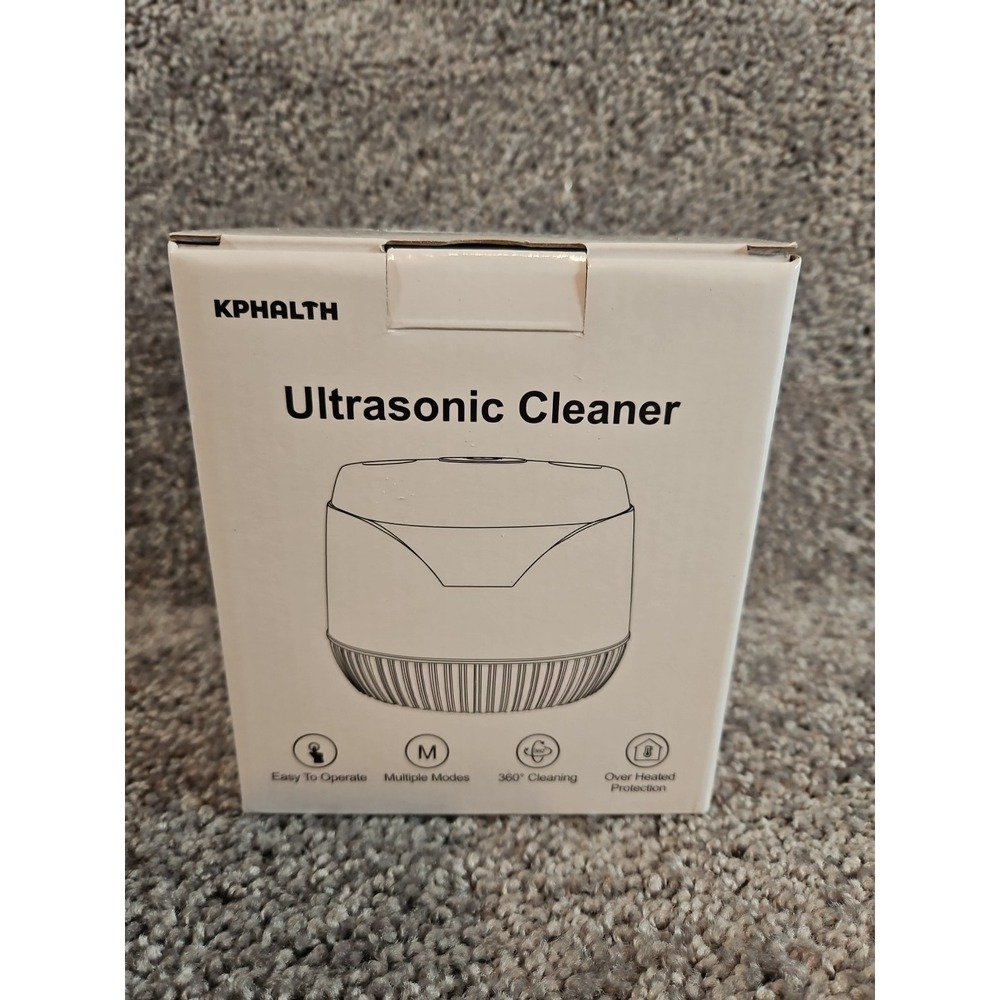 Ultrasonic Cleaner- KPHALTH - New Sealed. White